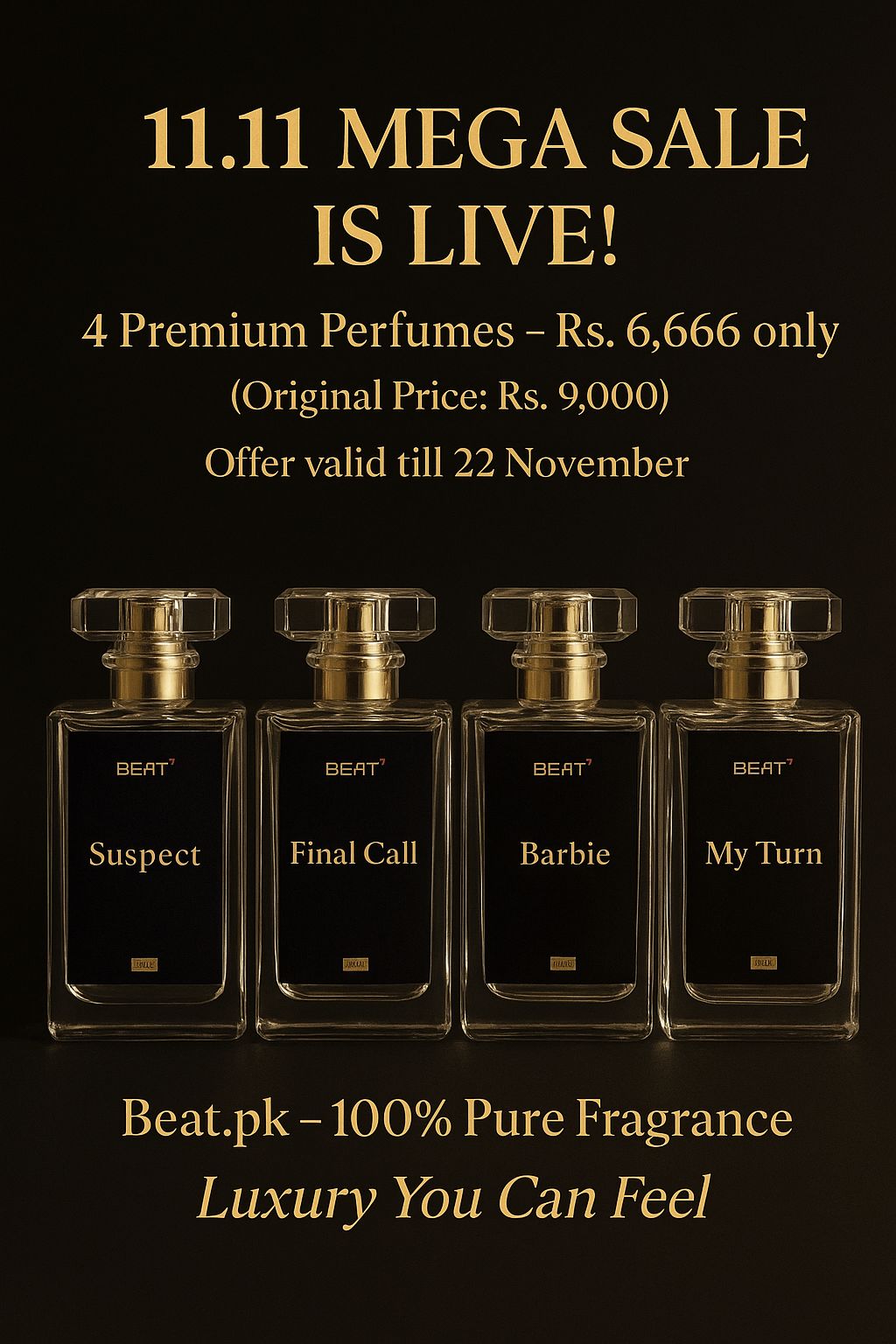 11 11  MEGA PERFUMES SALE